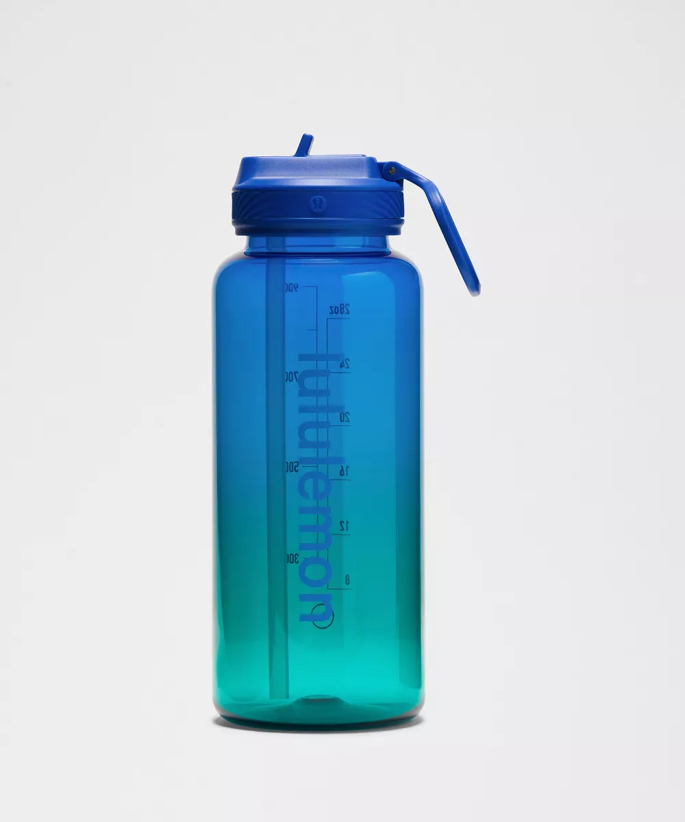 Bouteille d'eau Back to Life 950ml Bouchon avec paille