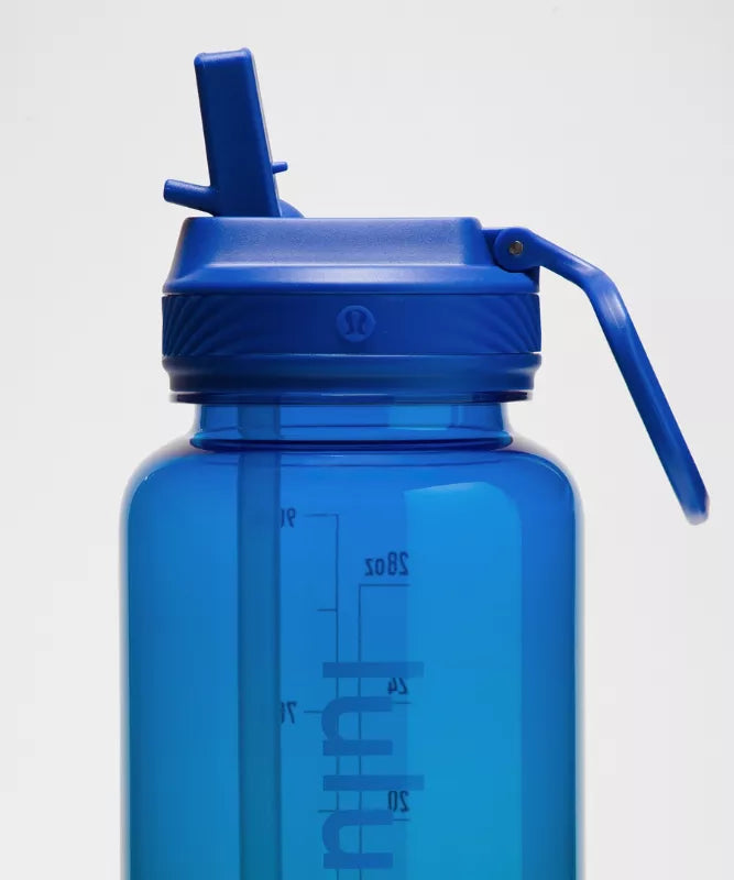 Bouteille d'eau Back to Life 950ml Bouchon avec paille
