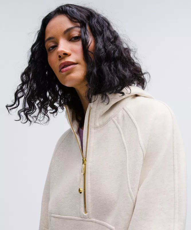 Sweat à capuche Scuba Oversized demi-zippé