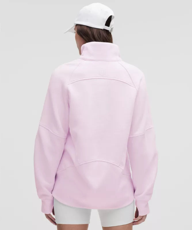 Sweat demi-zippé Scuba Oversized à col cheminée Long