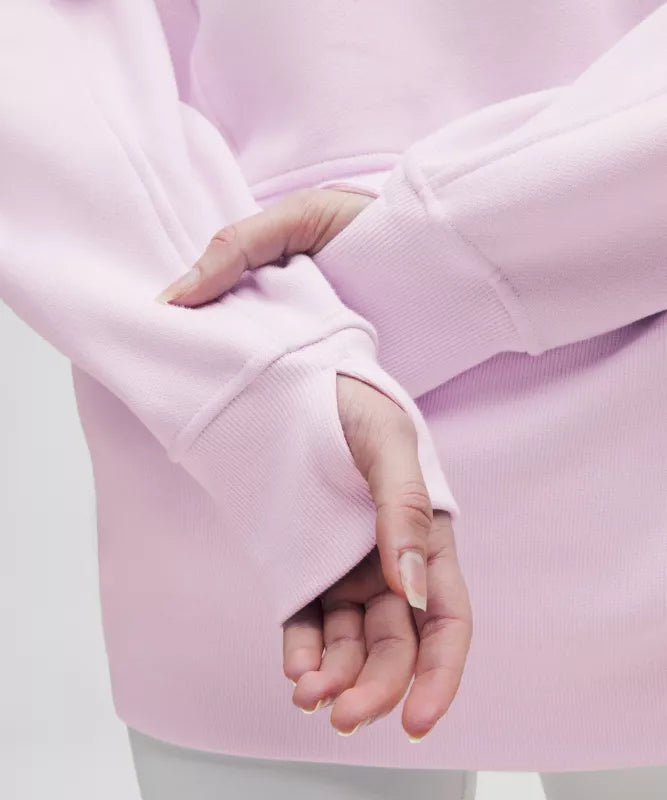 Sweat demi-zippé Scuba Oversized à col cheminée Long